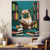 Pug studying - painting by numbers